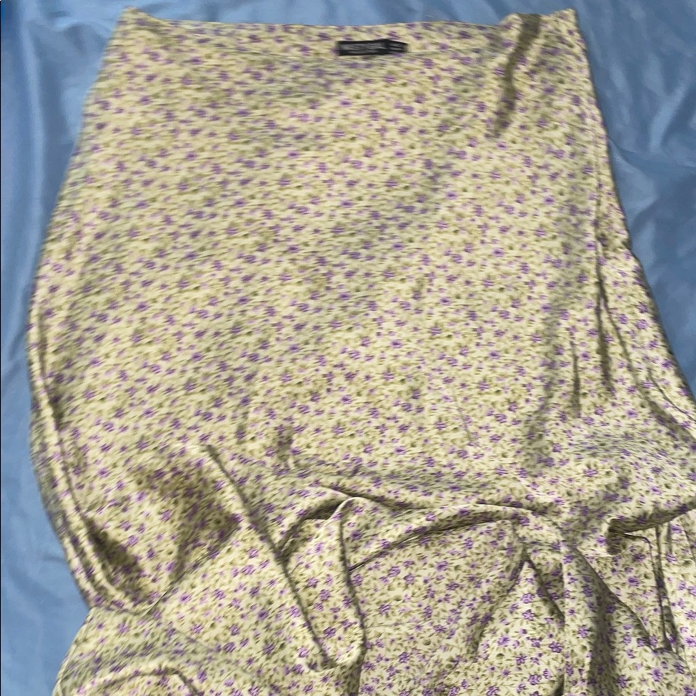 Nasty Gal Floral Print Maxi Skirt